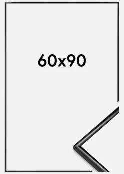 Ramme Scandi Akrylglas Sort 60x90 cm