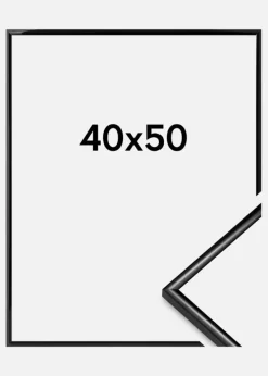 Ramme Scandi Akrylglas Sort 40x50 cm