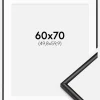 Ramme Scandi Mat Sort 60x70 cm - Passepartout Hvid 20x24 inches