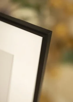 Ramme Scandi Mat Sort 60x70 cm - Passepartout Hvid 50x56 cm