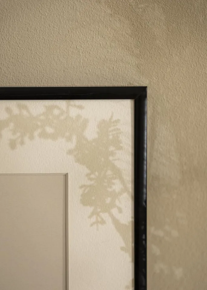 Ramme Scandi Mat Sort 40x70 cm - Passepartout Hvid 12x24 inches