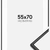 Ramme Scandi Mat Sort 55x70 cm - Passepartout Hvid 17x24 inches