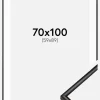 Ramme Scandi Matt Sort 70x100 cm - Passepartout Hvid 60x90 cm