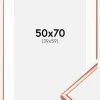 Ramme Scandi Rosaguld 50x70 cm - Passepartout Hvid 40x60 cm