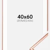 Ramme Scandi Rosaguld 40x60 cm - Passepartout Hvid 32,9x48,3 cm (A3+)
