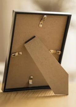 Ramme Scandi Sort 15x15 cm - Passepartout Hvid 9x9 cm