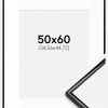 Ramme Scandi Sort 50x60 cm - Passepartout Hvid 14x18 inches