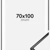 Ramme Scandi Sort 70x100 cm - Passepartout Hvid 60x90 cm