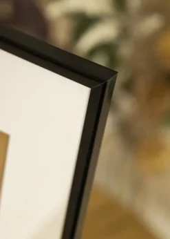 Ramme Scandi Sort 28x35 cm - Passepartout Hvid 20x25 cm