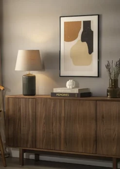 Ramme Scandi Sort 50x60 cm - Passepartout Hvid 37x46 cm