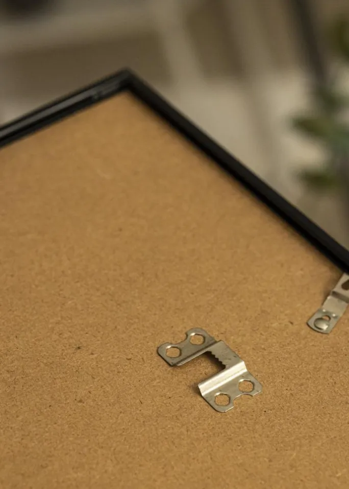 Ramme Scandi Sort 20x25 cm - Passepartout Hvid 5x7 inches