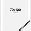 Ramme Scandi Sort 70x100 cm - Passepartout Hvid 62x93 cm