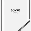Ramme Scandi Sort 60x90 cm - Passepartout Hvid 50x75 cm