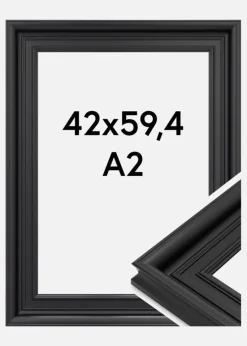 Ramme Scarborough Akrylglas Sort 42x59,4 cm (A2)