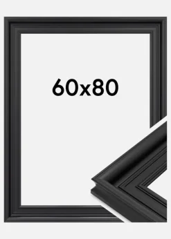 Ramme Scarborough Akrylglas Sort 60x80 cm