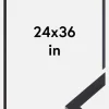 Ramme Selection Akrylglas Sort 24x36 inches (60,94x91,44 cm)