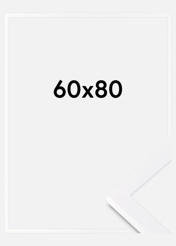 Ramme Selection Akrylglas Hvid 60x80 cm