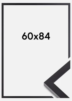 Ramme Selection Akrylglas Sort 60x84 cm