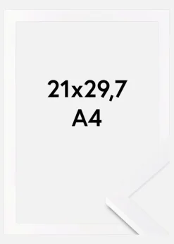Ramme Selection Akrylglas Hvid 21x29,7 cm (A4)