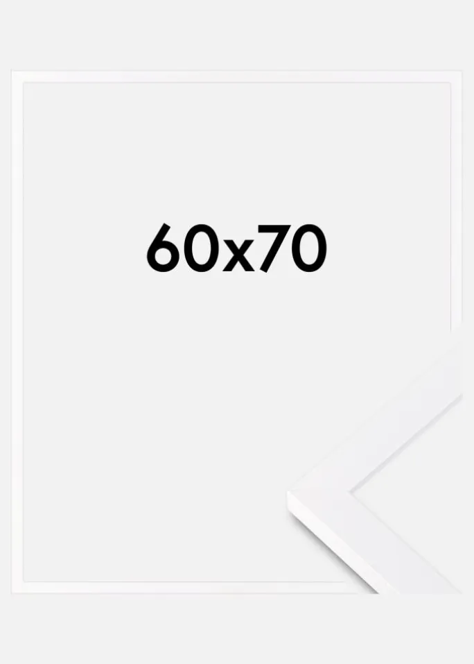 Ramme Selection Akrylglas Hvid 60x70 cm