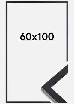 Ramme Selection Akrylglas Sort 60x100 cm