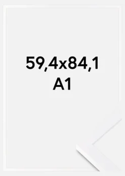 Ramme Selection Akrylglas Hvid 59,4x84,1 cm (A1)