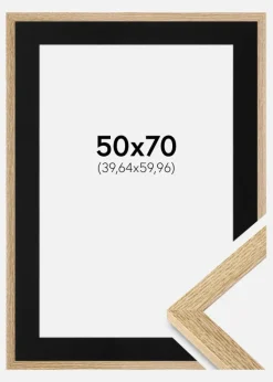 Ramme Selection Eg 50x70 cm - Passepartout Sort 16x24 inches