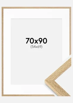 Ramme Selection Eg 70x90 cm - Passepartout Hvid 55x70 cm