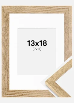 Ramme Selection Eg 13x18 cm - Passepartout Hvid 10x12 cm