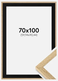 Ramme Selection Eg 70x100 cm - Passepartout Sort 24x36 inches