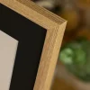 Ramme Selection Eg 50x70 cm - Passepartout Sort 42x59,4 cm (A2)