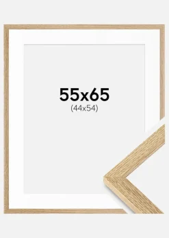 Ramme Selection Eg 55x65 cm - Passepartout Hvid 45x55 cm