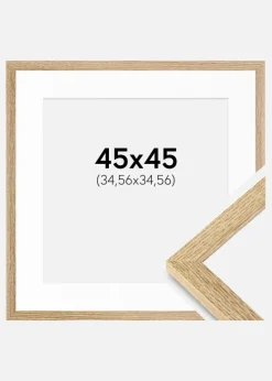 Ramme Selection Eg 45x45 cm - Passepartout Hvid 14x14 inches