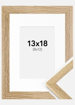 Ramme Selection Eg 13x18 cm - Passepartout Hvid 9x13 cm