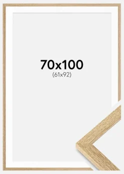 Ramme Selection Eg 70x100 cm - Passepartout Hvid 62x93 cm