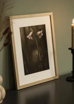 Ramme Selection Eg 50x70 cm - Passepartout Hvid 42x59,4 cm (A2)