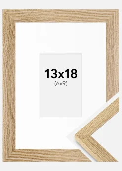 Ramme Selection Eg 13x18 cm - Passepartout Hvid 7x10 cm