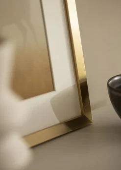 Ramme Selection Guld 18x24 cm - Passepartout Hvid 13x18 cm