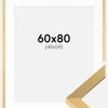 Ramme Selection Guld 60x80 cm - Passepartout Hvid 50x60 cm
