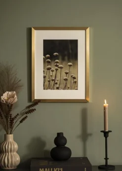 Ramme Selection Guld 42x59,4 cm (A2) - Passepartout Hvid 25x38 cm