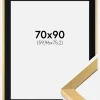 Ramme Selection Guld 70x90 cm - Passepartout Sort 24x30 inches