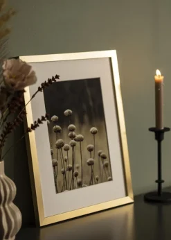 Ramme Selection Guld 60x80 cm - Passepartout Hvid 50x70 cm