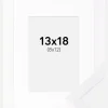 Ramme Selection Hvid 13x18 cm - Passepartout Hvid 9x13 cm