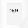 Ramme Selection Hvid 18x24 cm - Passepartout Hvid 13x18 cm