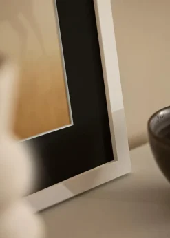 Ramme Selection Hvid 30x40 cm - Passepartout Sort 20x28 cm