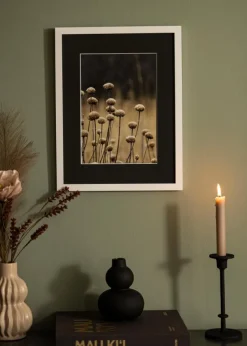 Ramme Selection Hvid 30x40 cm - Passepartout Sort 8x12 inches