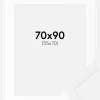 Ramme Selection Hvid 70x90 cm - Passepartout Hvid 56x71 cm