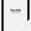 Ramme Selection Hvid 70x100 cm - Passepartout Sort 59,4x84 cm (A1)