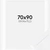Ramme Selection Hvid 70x90 cm - Passepartout Hvid 24x30 inches