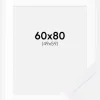 Ramme Selection Hvid 60x80 cm - Passepartout Hvid 50x60 cm